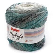 Katia Melody Colour 303 - Off White Teal Mix