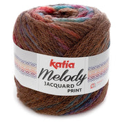 Katia Melody Jacquard Print 500 - brown autumn