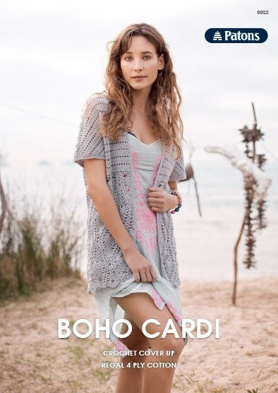 Leaflet 0022 - Patons Boho Cardi 4 Ply