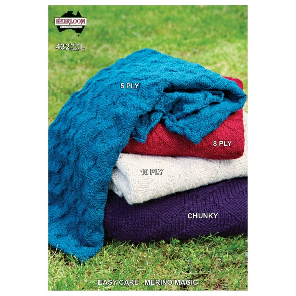 Leaflet 432 - Heirloom Textured Throw