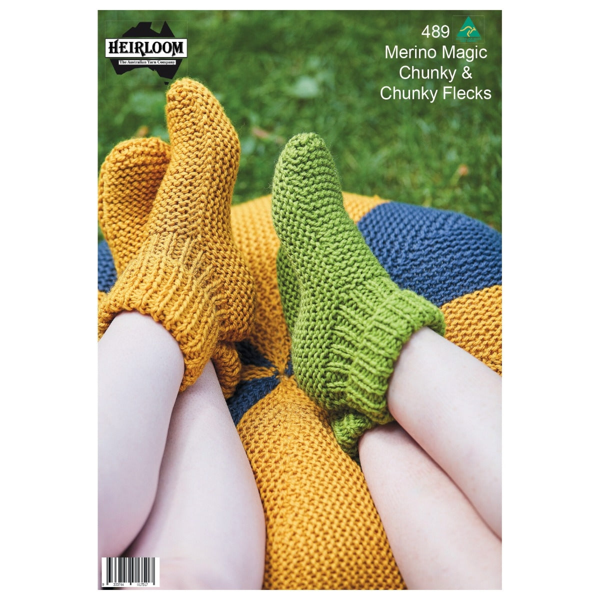 Leaflet 489 - Heirloom Slipper Socks and Footstool. 