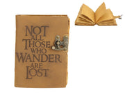 Leather Journal Not all Those who Wander ar Lost JOUINSP