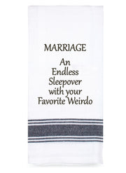 Marriage an endless sleepover