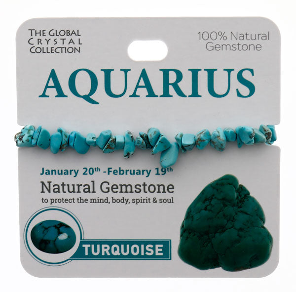 Natural Gemstones Bracelet - Aquarius MBS032