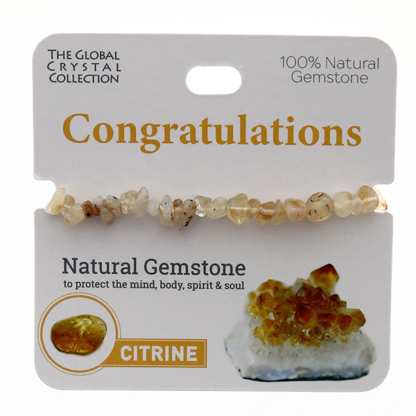 Natural Gemstones Bracelet - Congratulations MBS083