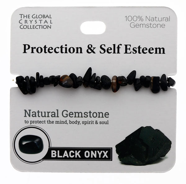 Natural Gemstones Bracelet - Protection & Self Esteem MBS068