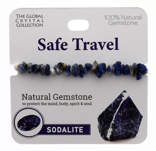 Natural Gemstones Bracelet - Safe Travel MBS107