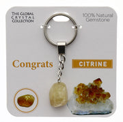 Natural Gemstones Keyring - Congratulations MBS084