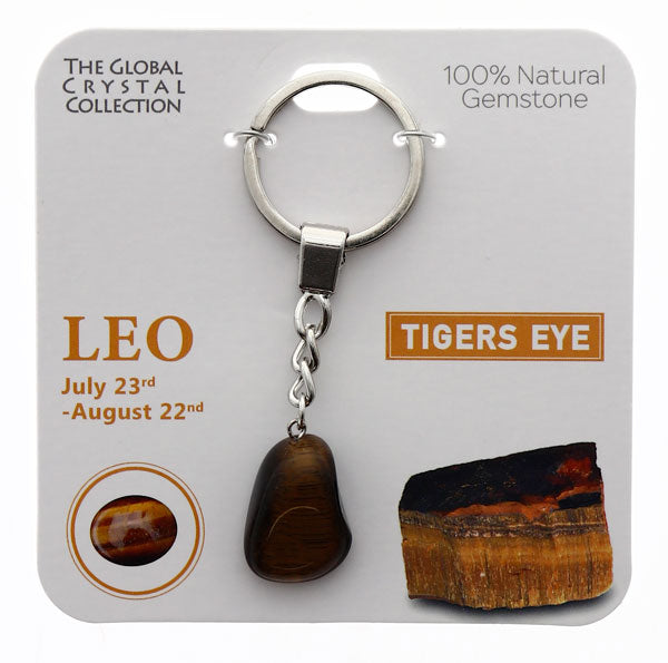 Natural Gemstones Keyring - Leo MBS015