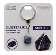 Natural Gemstones Keyring - Sagittarius MBS027