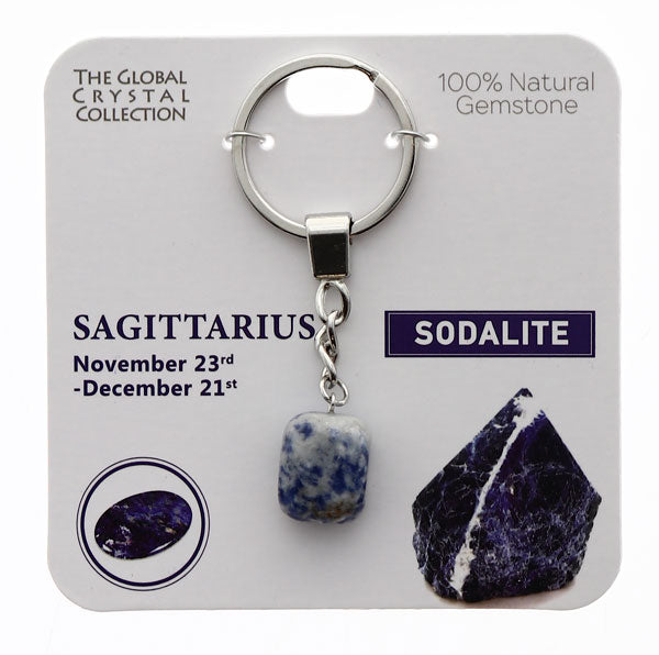 Natural Gemstones Keyring - Sagittarius MBS027