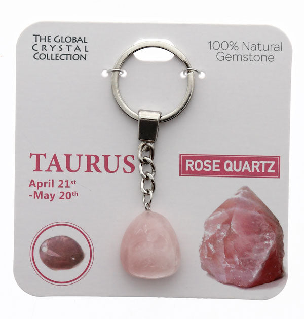 Natural Gemstones Keyring -  Taurus MBS006