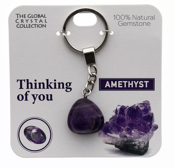 Natural Gemstones Keyring - Thinking of You MBS102