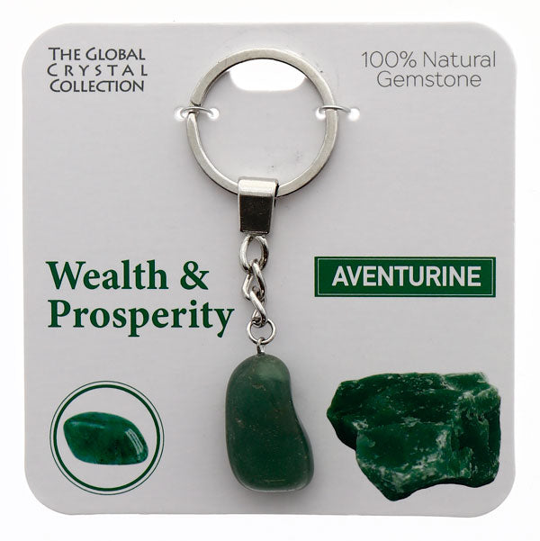 Natural Gemstones Keyring - Wealth & Prosperity MBS060