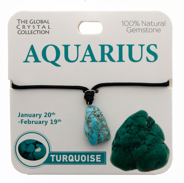 Natural Gemstones Necklace - Aquarius MBS031