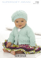 A picture of Leaflet 1760 - Sirdar Supersoft Aran, by Sirdar, on a white background.
